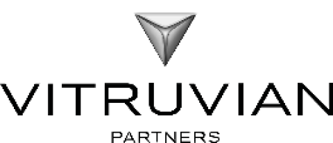 Vitriva Partners logo with a metallic V symbol above the company name