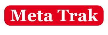Meta Trak logo with red background and white text.