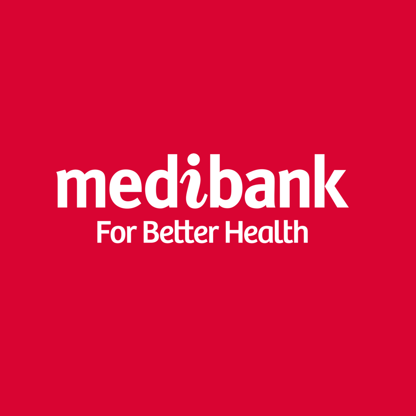 White MediBank logo with the slogan 'For Better Health' on a red background.