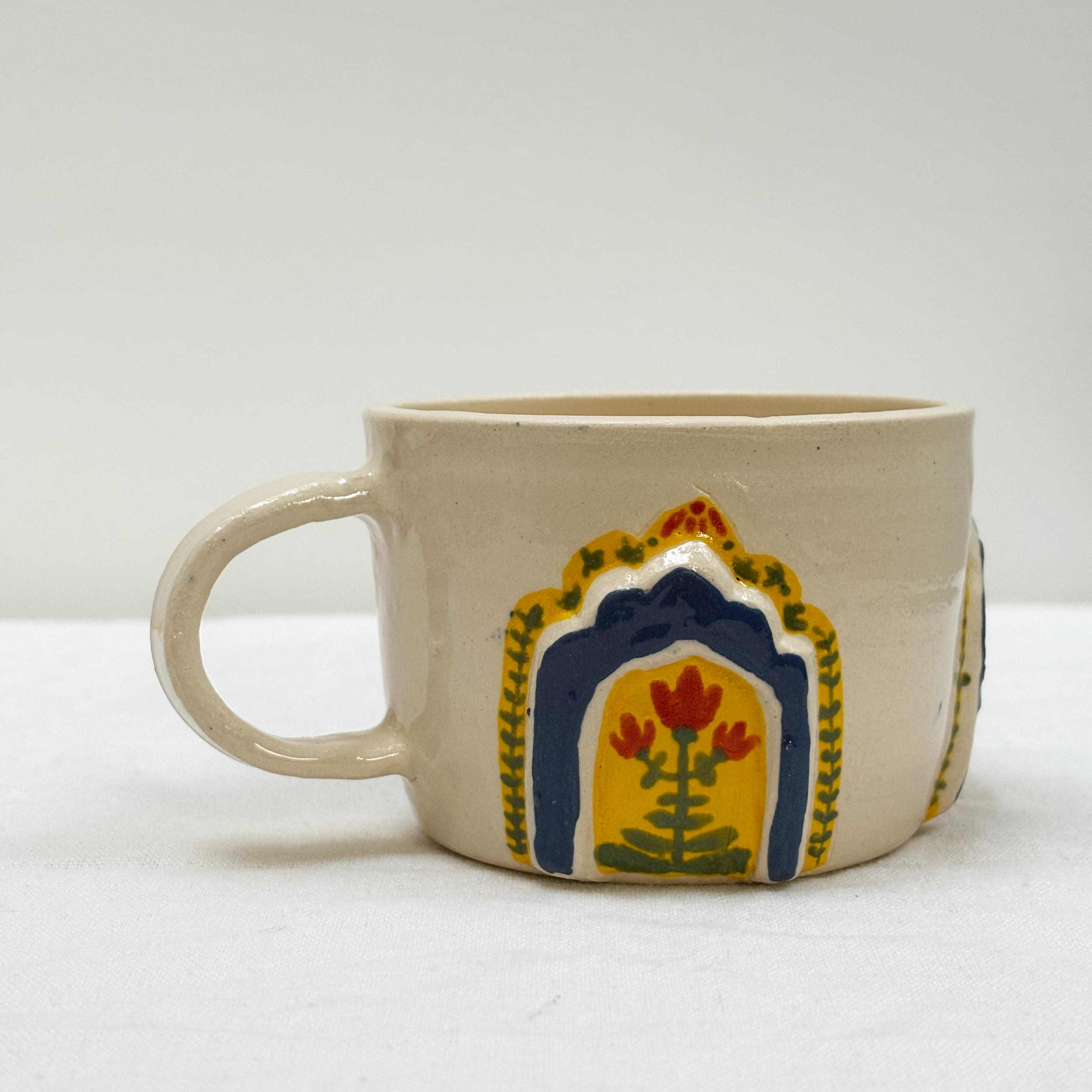 Yellow and Blue Arches Cup