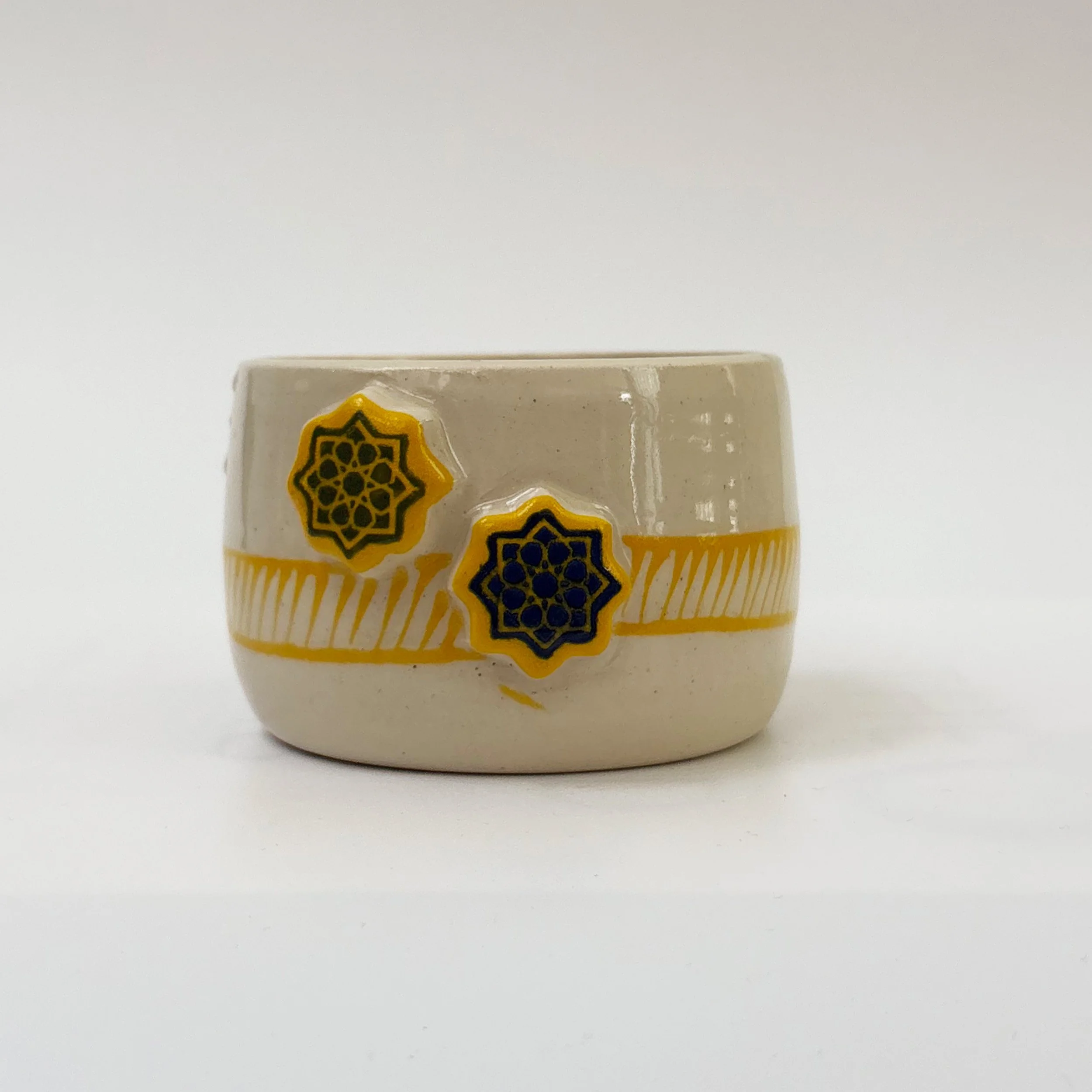 Blue and Green Ornaments Cup