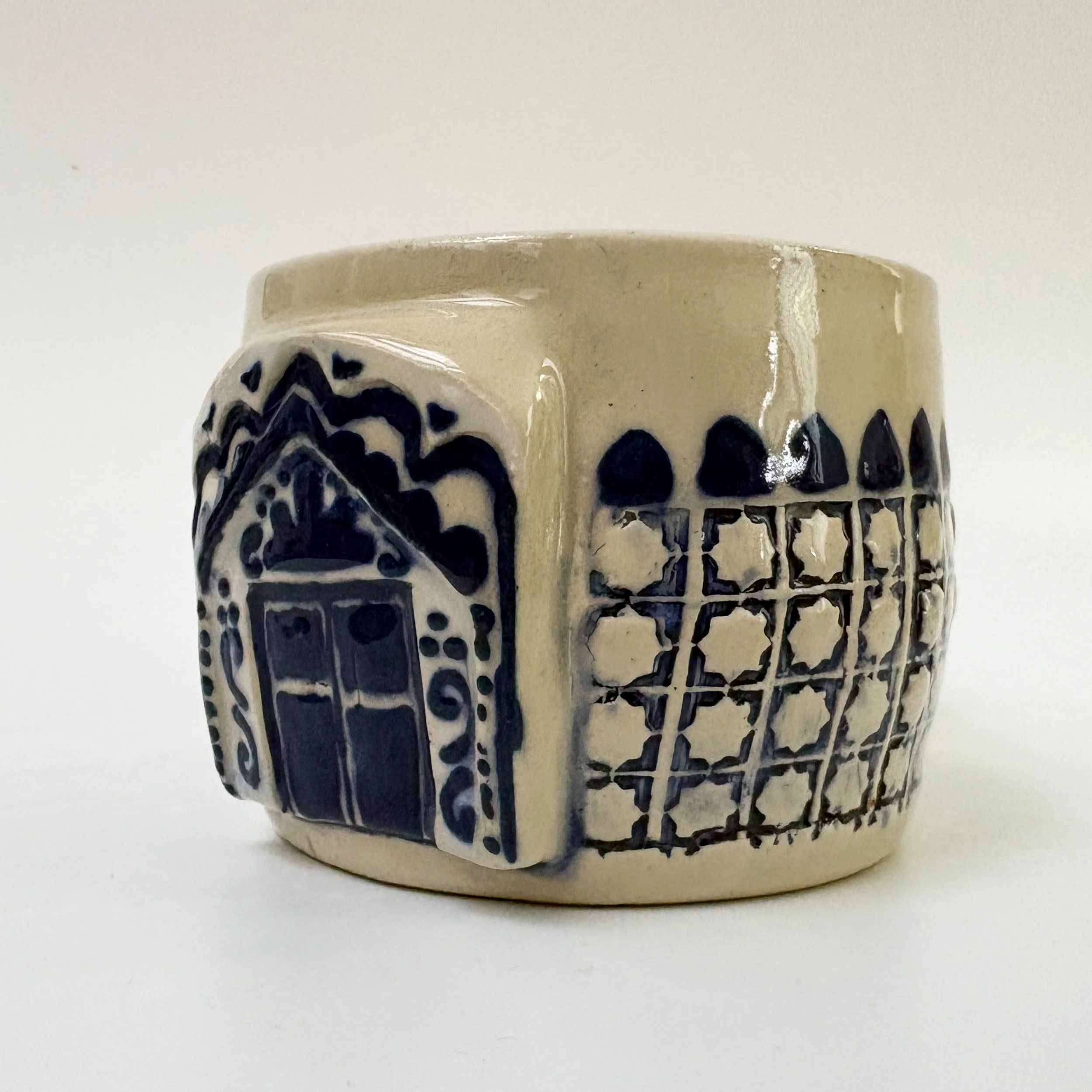 Blue and White Arches Mug