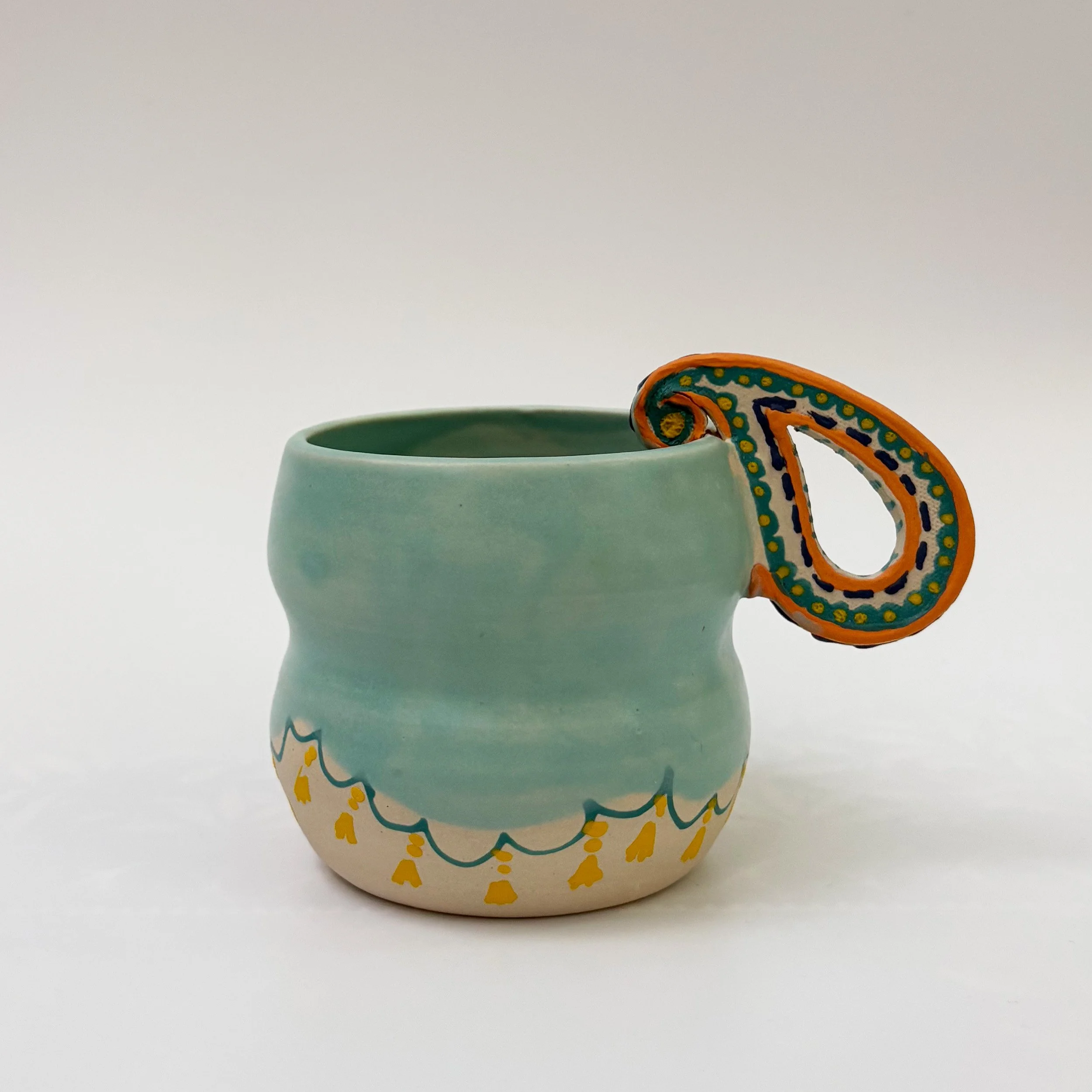 Blue Paisley Mug