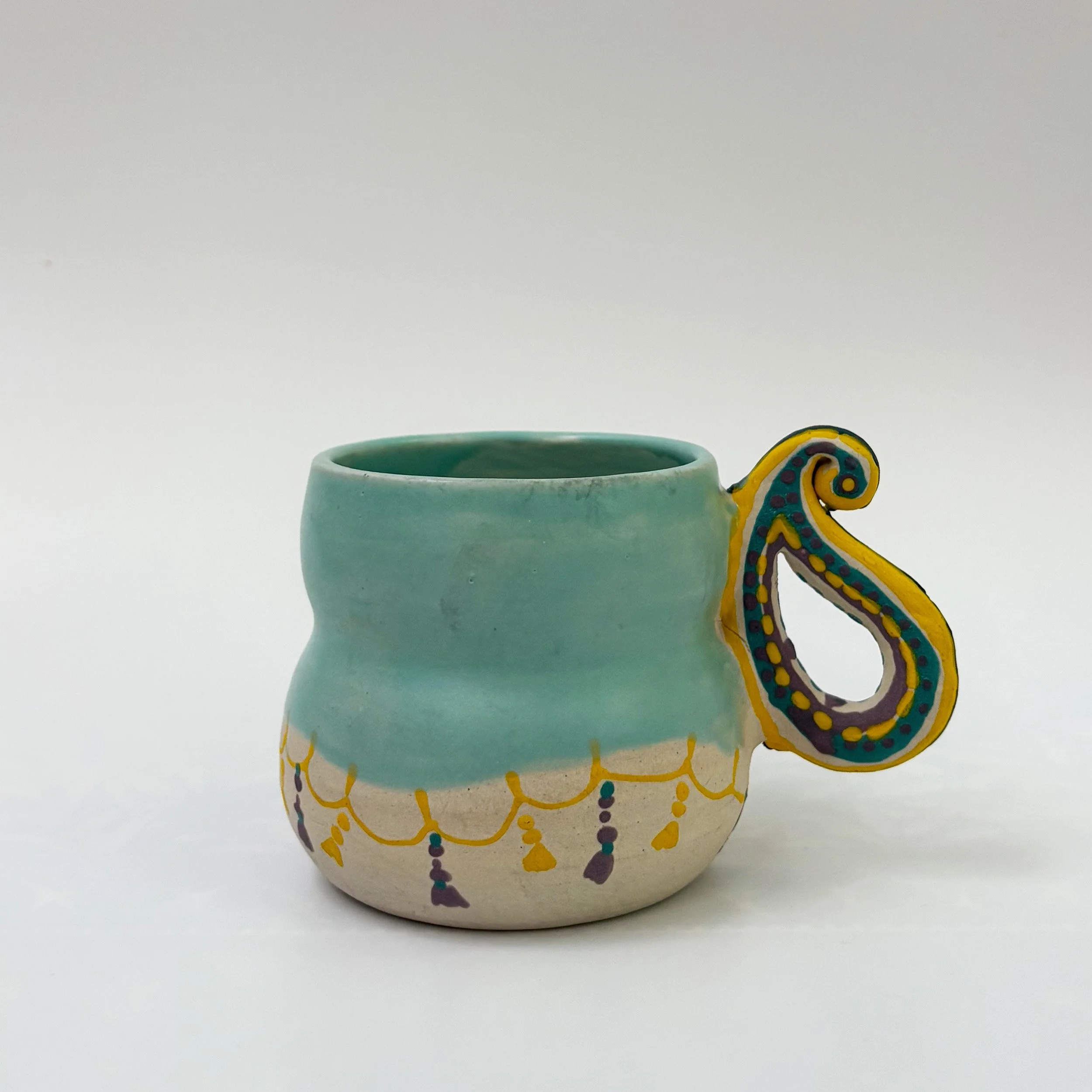Blue Paisley Mug