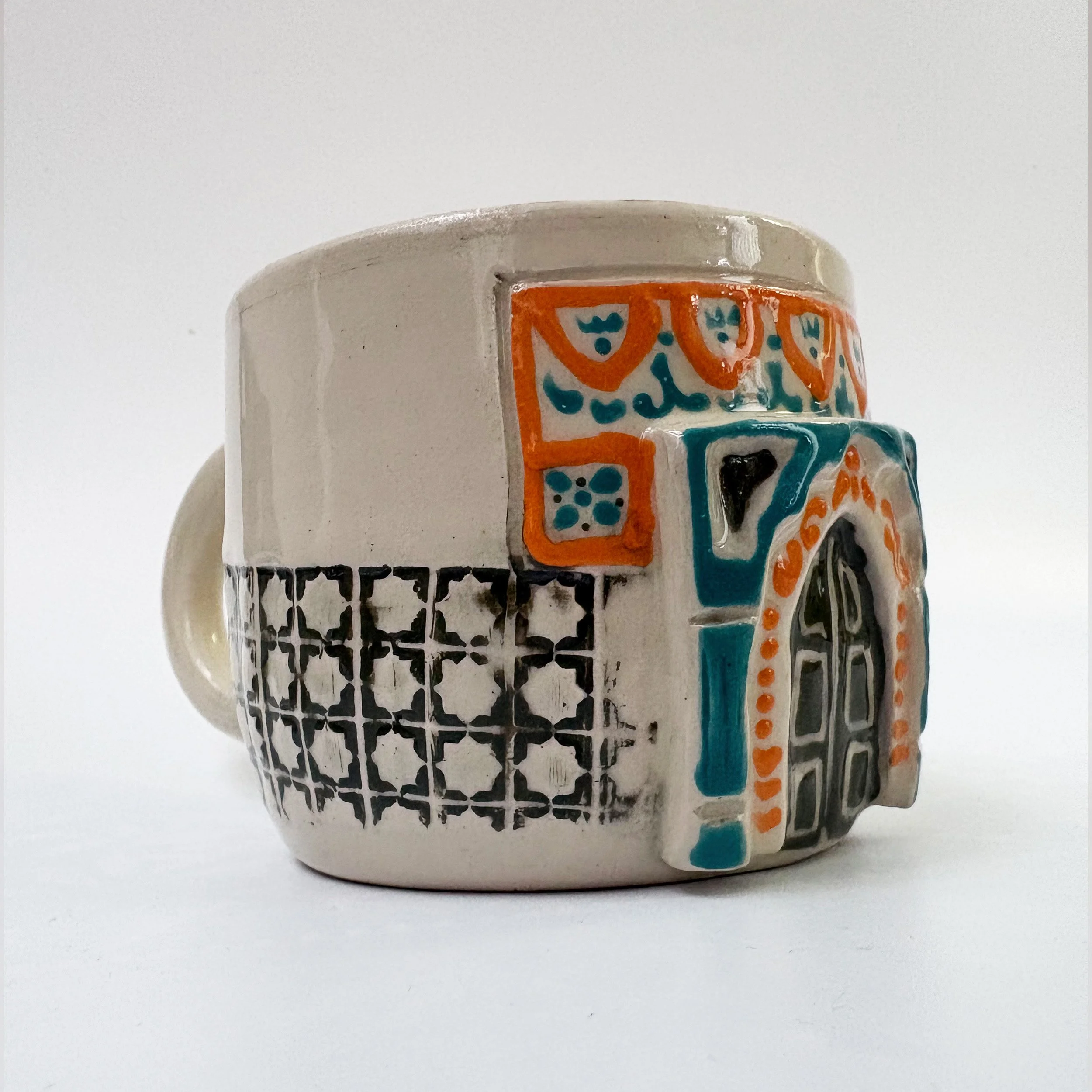 Green and Orange Arches Mug