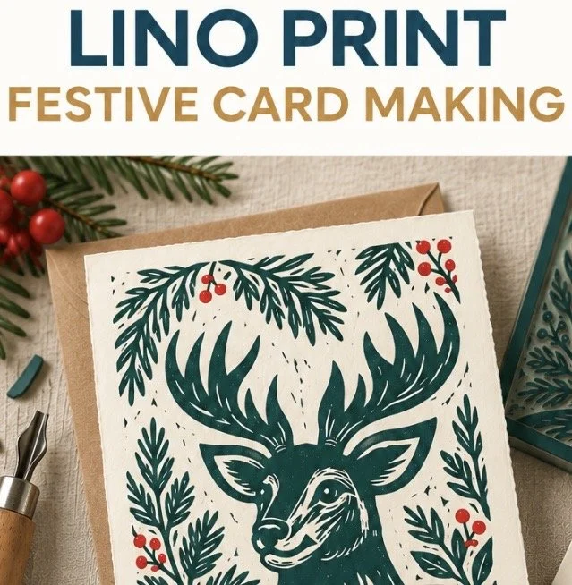Lino Print-  festive card workshop-  15th November
