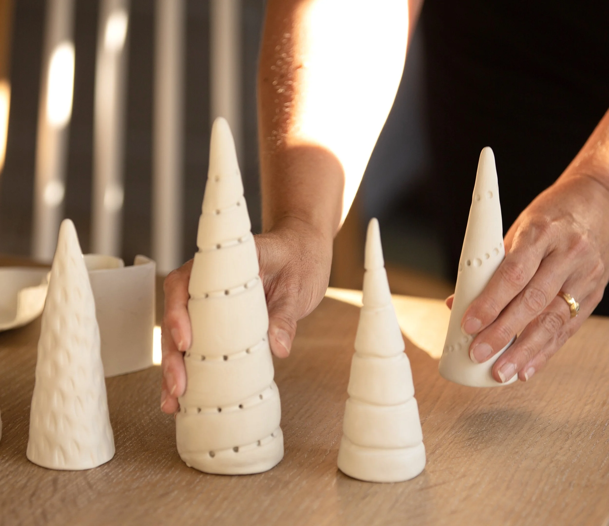 ceramic christmas trees.JPG