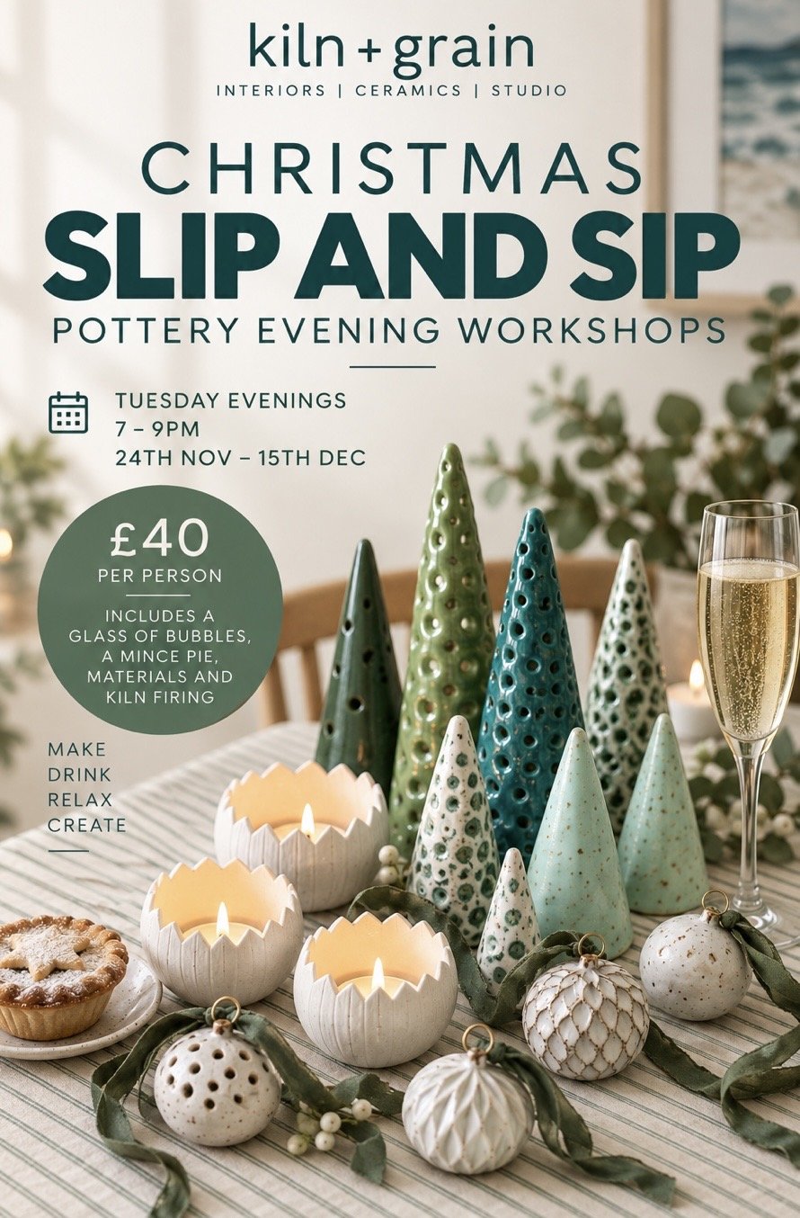 Christmas Slip & Sip Pottery Evenings- Tuesday