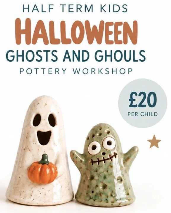 Kids Half Term Pottery Workshop- Halloween Ghosts- Tuesday 27th October