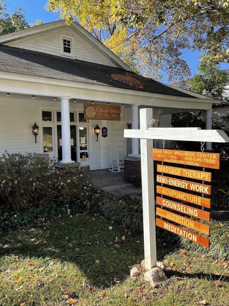 Healing services inside Cedar Walk Wellness Center in Hillsborough NC