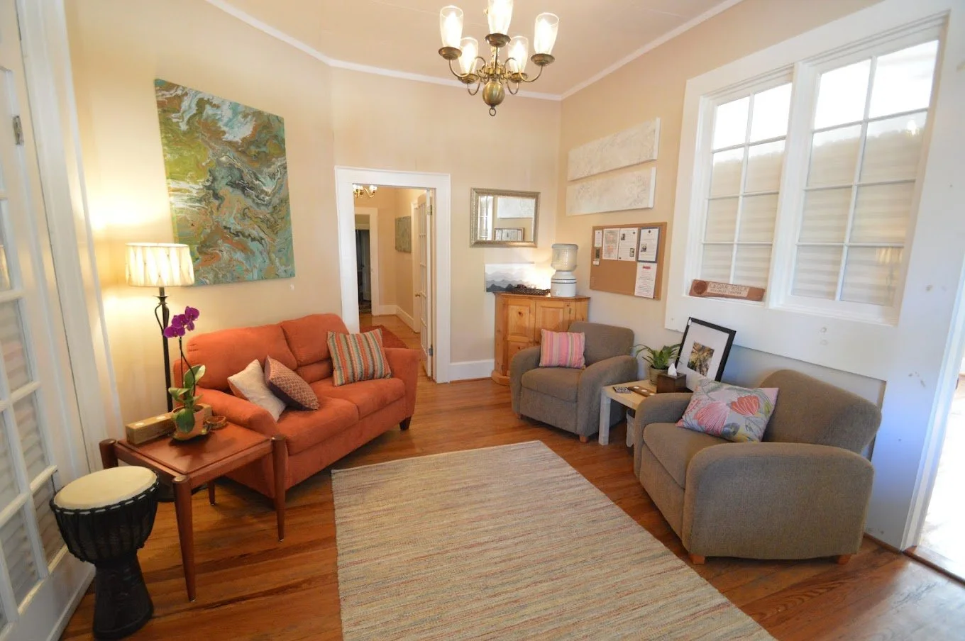 Front room of the Cedar Walk Wellness physical therapy clinic in Hillsborough NC