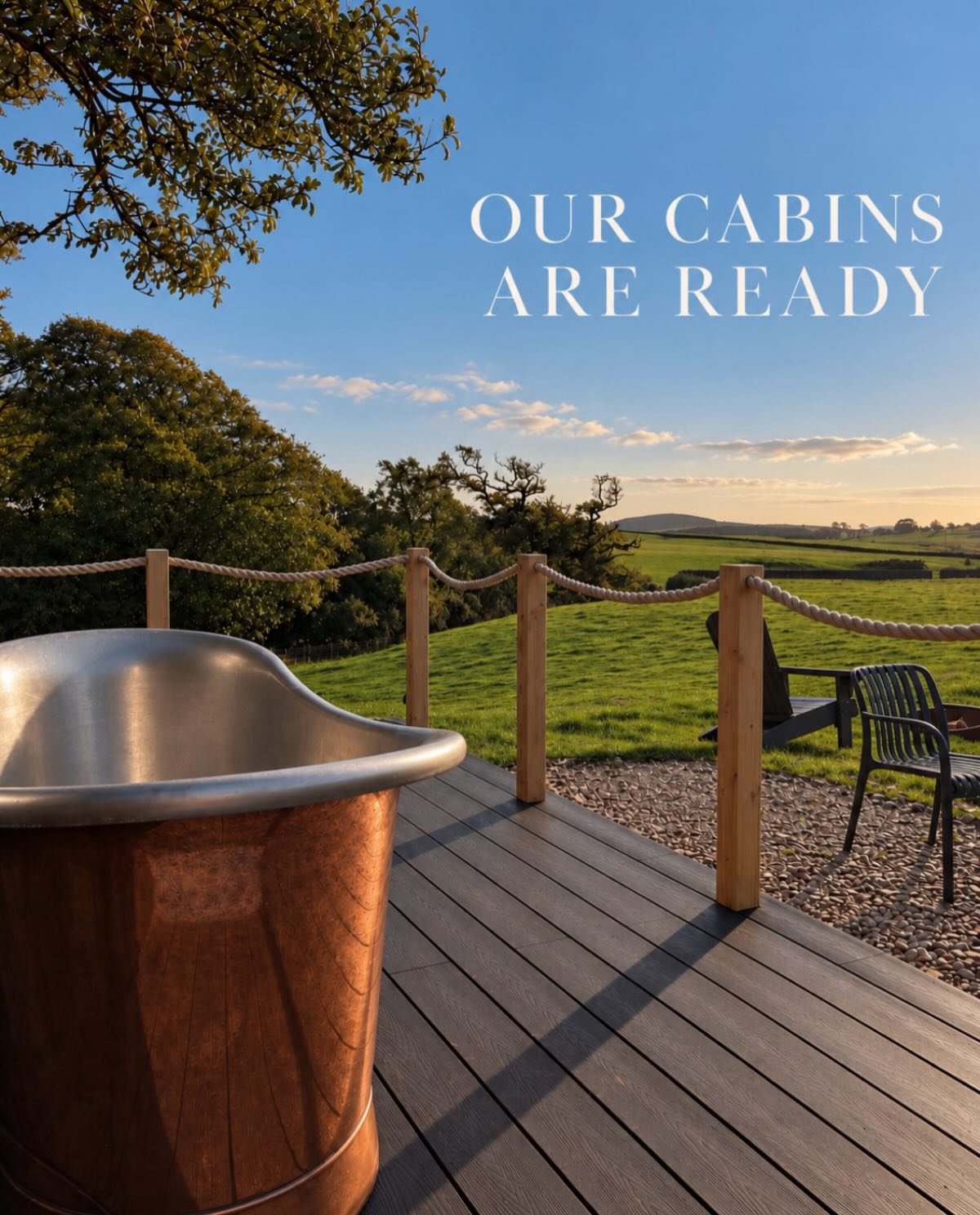 OUR CABINS ARE READY! 🌿

After months of planning, building, landscaping, problem-solving (and a fair bit of Scottish rain), Bramble and Bracken are finally finished, inside and out. We can finally fill those beautiful copper baths with hot running 