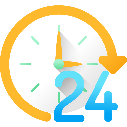 An animated clock showing the time as 3:00, with a large blue number two next to it, against a yellow background.