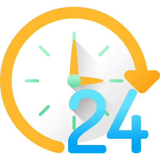 An animated clock showing the time as 3:00, with a large blue number two next to it, against a yellow background.