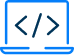 Icon of a computer monitor with a coding symbol (</>) on the screen.