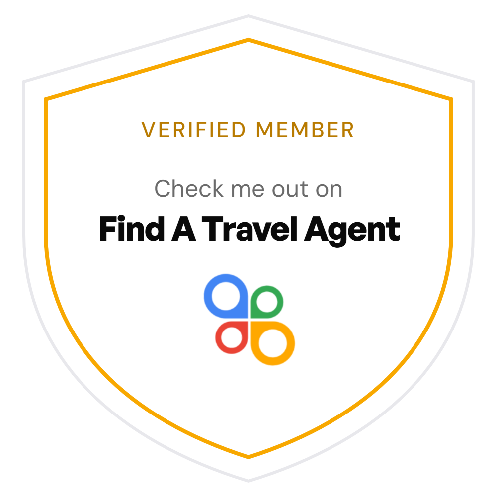 Verified badge of find a travel agent member