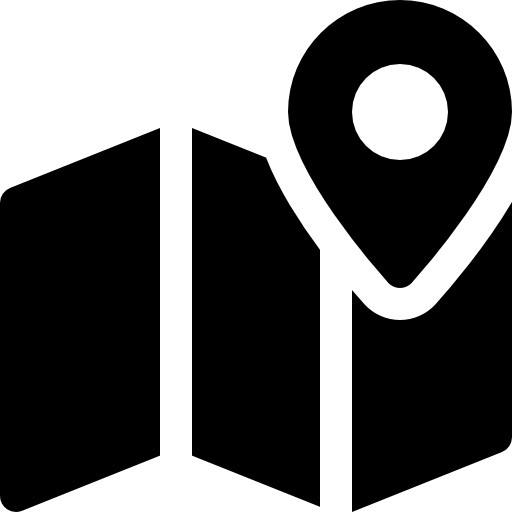 Map and location pin representing Nordic destination planning