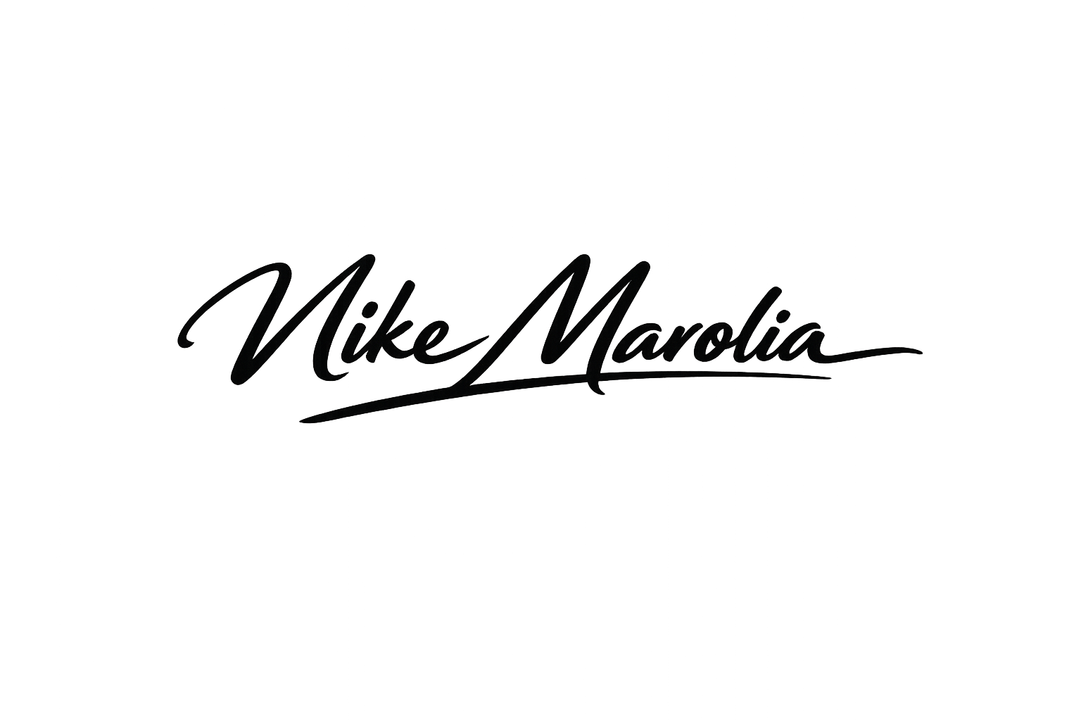 Digital signature of Nordic Travel Table founder Mike Marolia