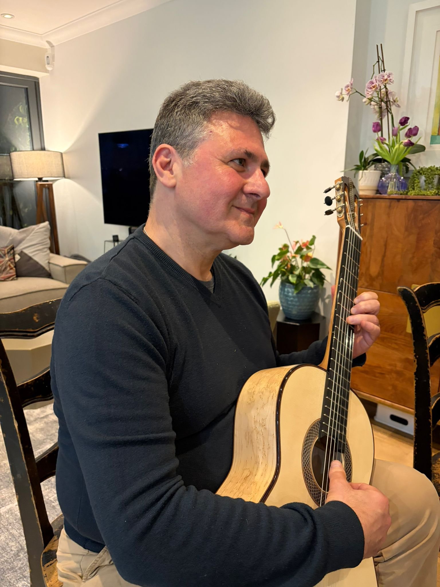 Avron's Oren Myers Spruce and Birdseye Maple Guitar