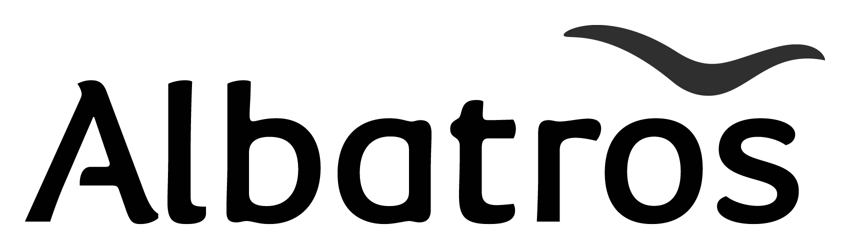White background with the logo 'Albatros' in large black letters.