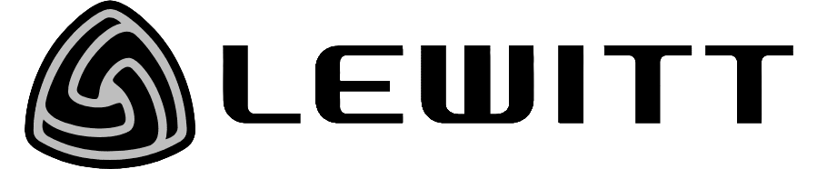 LEWITT logo with stylized triangular emblem and the word 'LEWITT'.