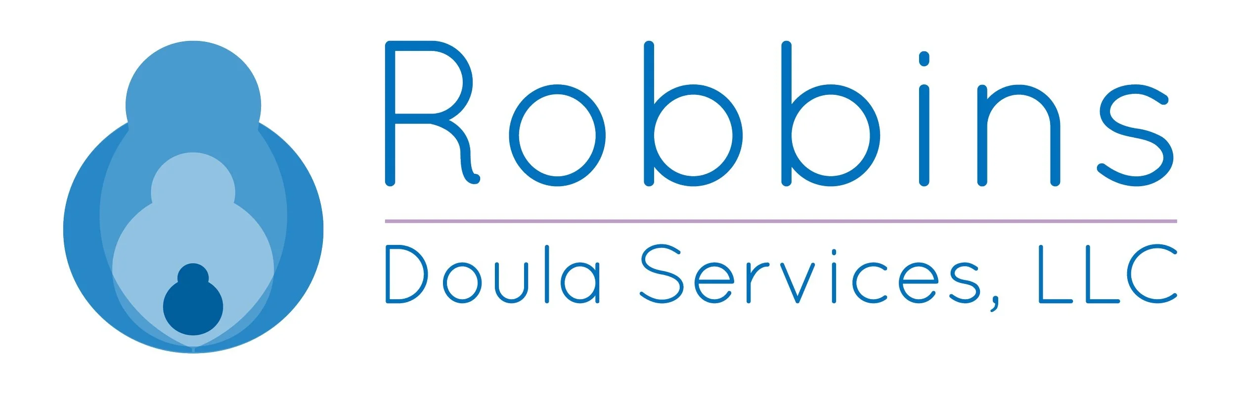 Logo for Robbins Doula Services. Kathleen Robbins is a St. Louis postpartum doula and certified lactation counselor.
