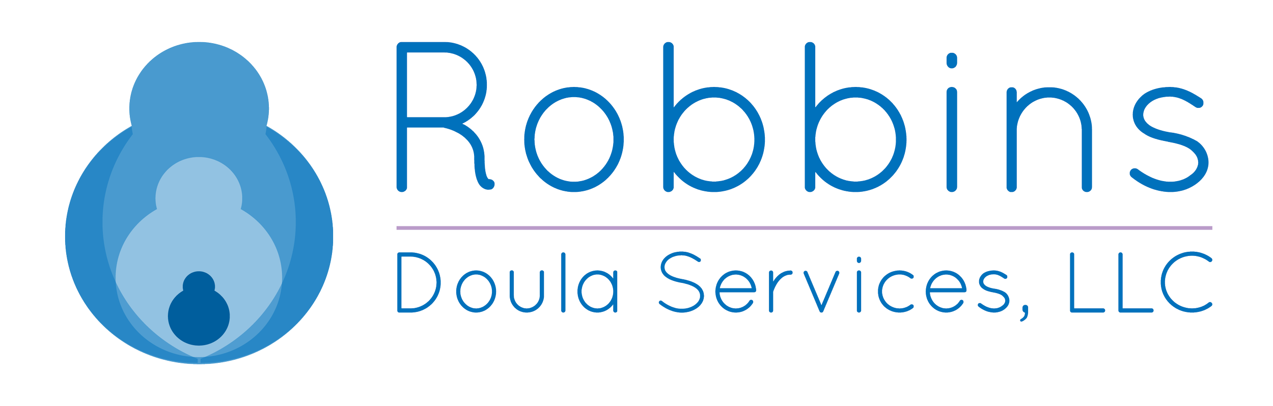 Logo for Robbins Doula Services, a postpartum doula in St. Louis, MO.