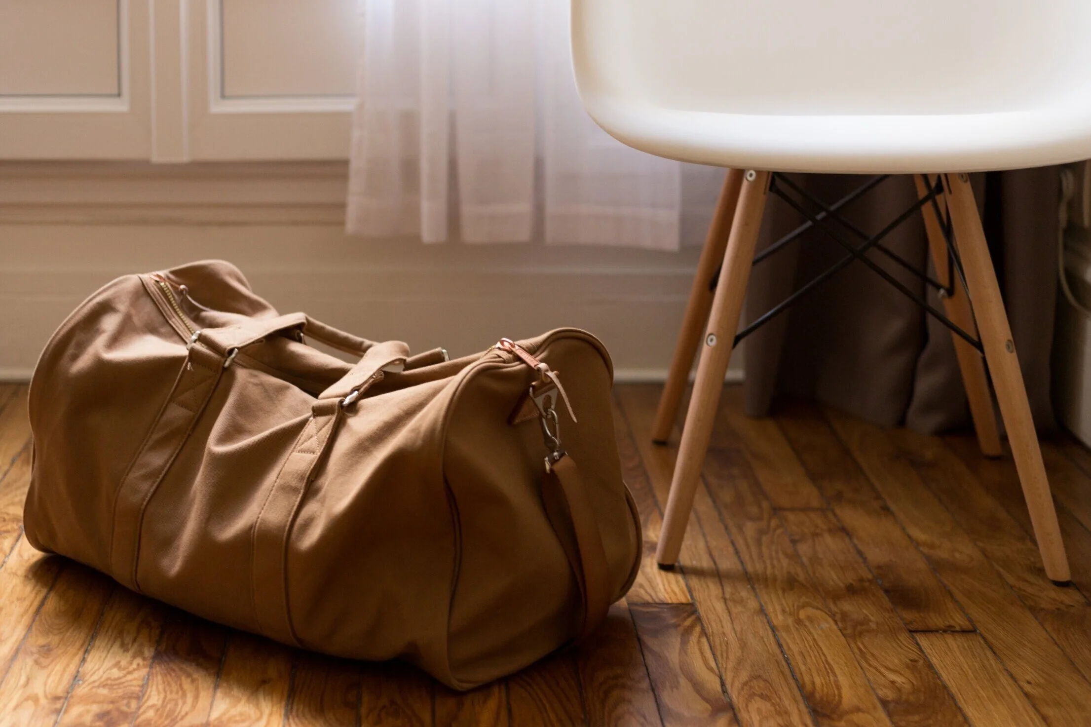 A hospital bag packed for birth. Robbins Doula Services provides support to new families before and after their baby is born.