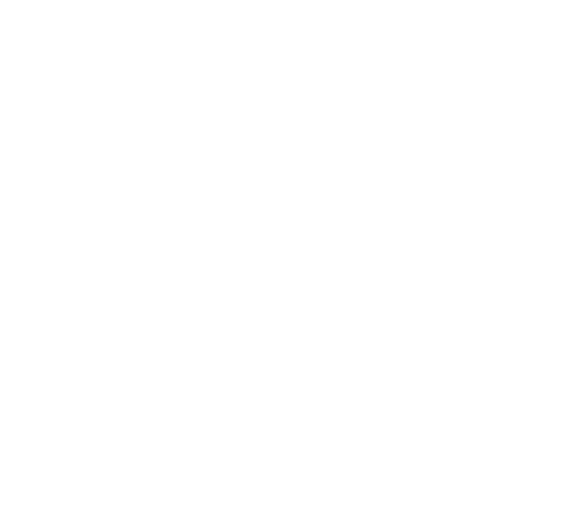 White outline of a flower bouquet with leaves on black background.