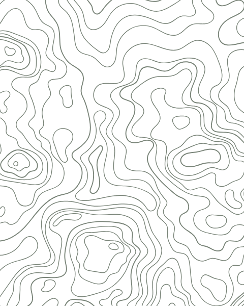 A black background with white contour lines resembling a topographic map of Alaska