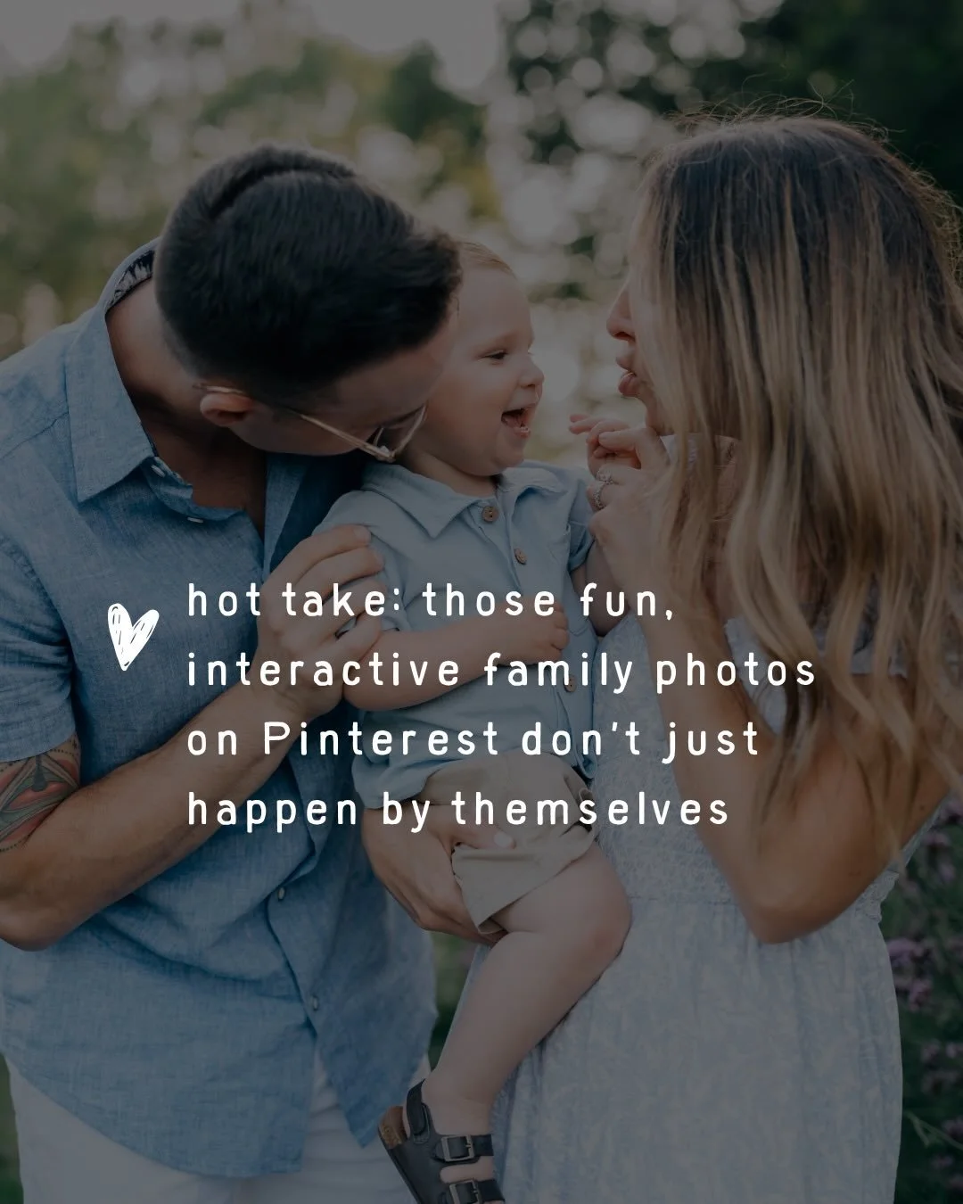 Sorry not sorry. Those photos you love were probably prompted by a photographer. But they were probably not precisely posed either. The only thing all of those photos you love have in common is that the people in them forgot about the photo shoot, le