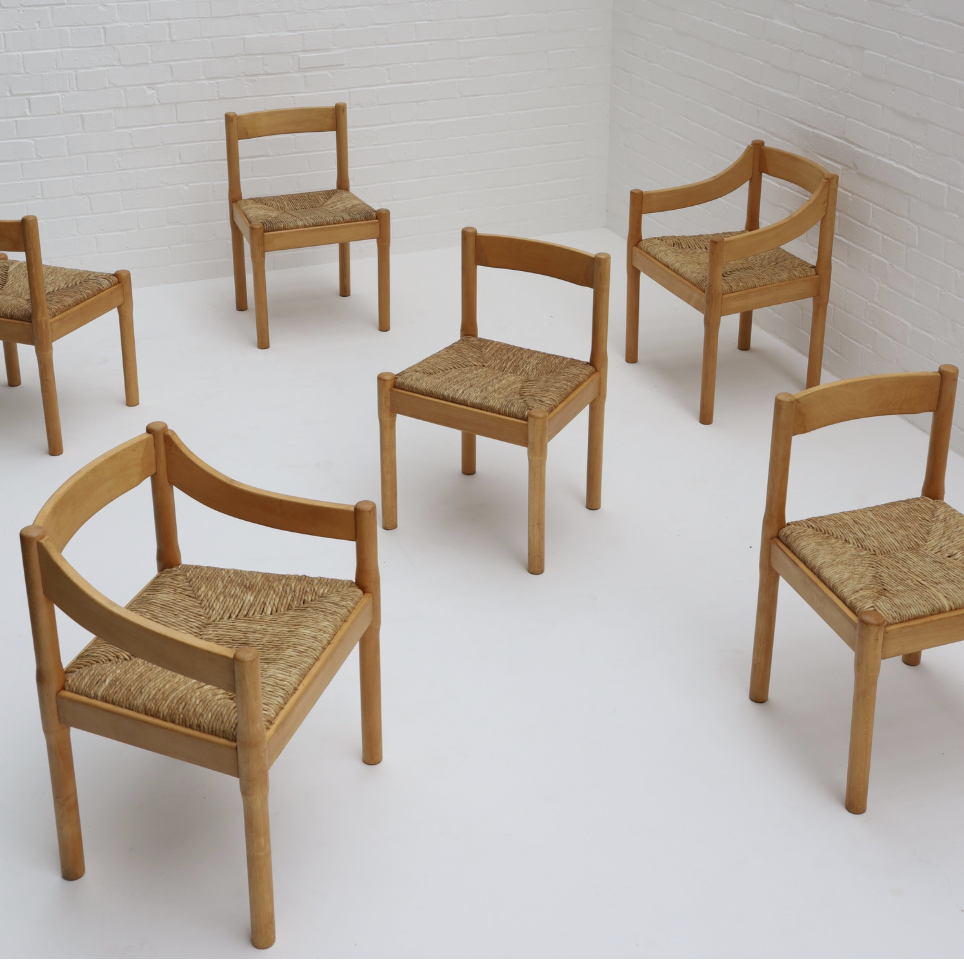 Vico Magistretti ‘Carimate’ Dining set for Cassina, 1960s