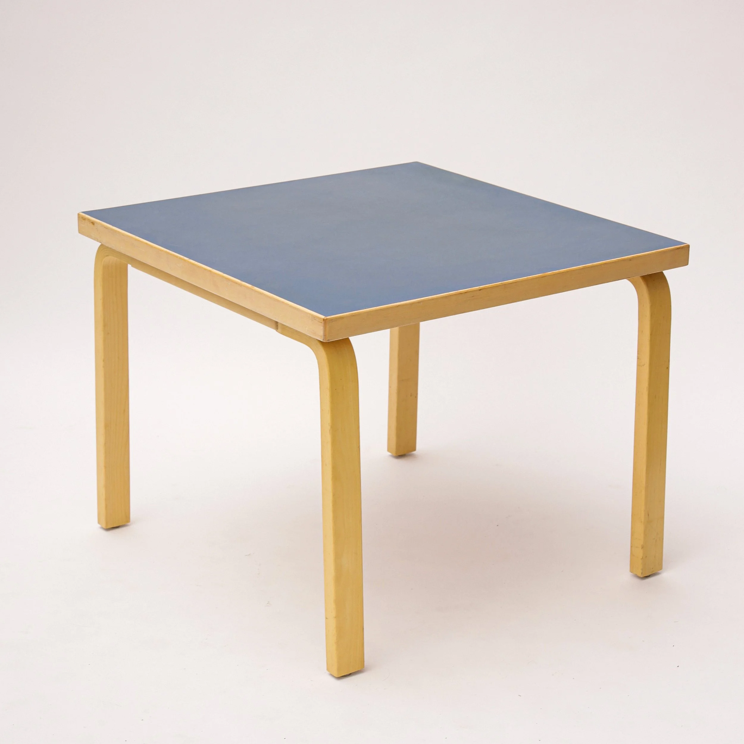 Alvar Aalto Blue Linoleum coffee table, 1970s