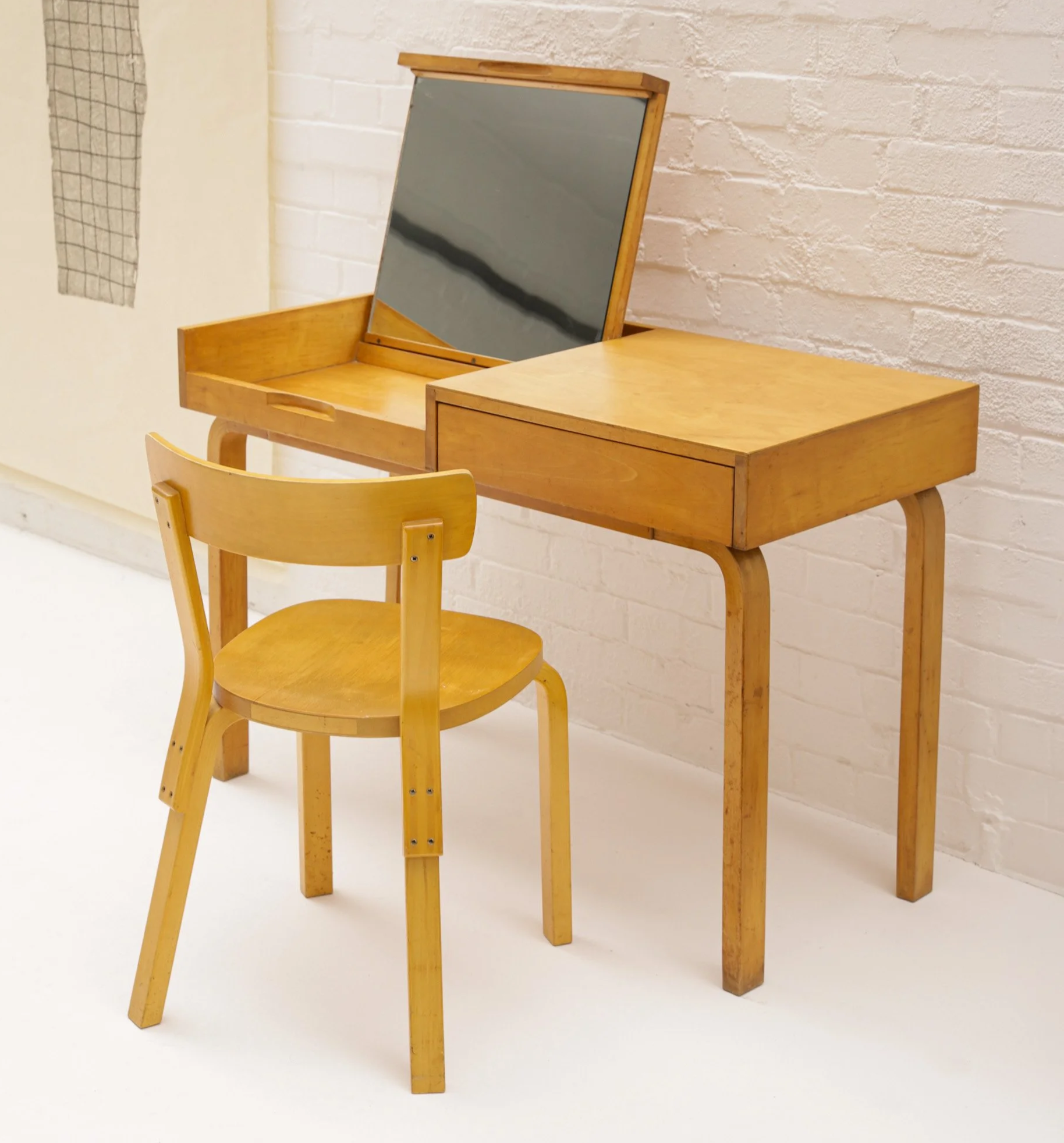 aalto vanity desk for artek, 1940s