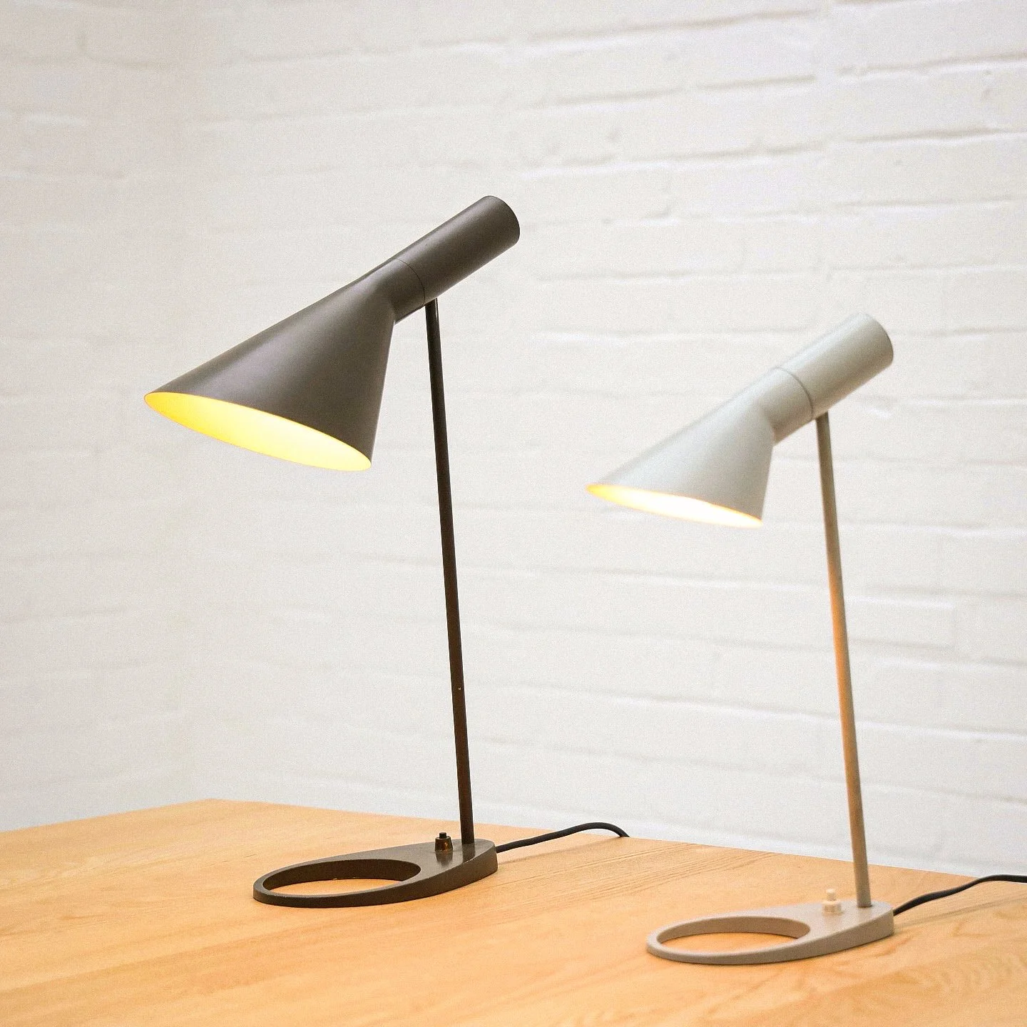 Arne Jacobsen AJ table lamps by Louis Poulsen, 1960s
