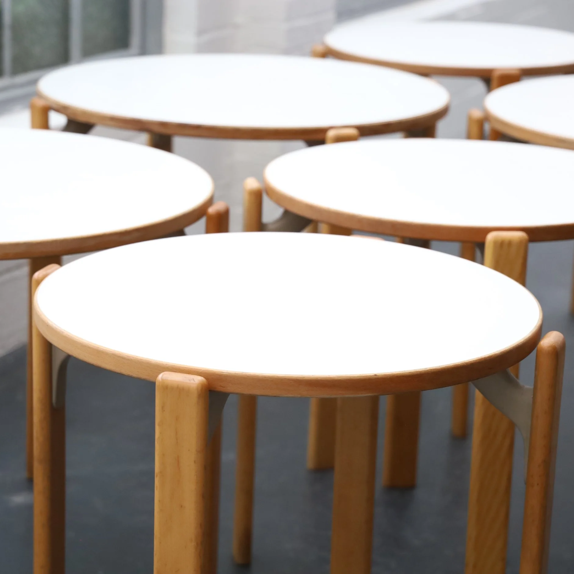 Bruno Rey Café Tables by Kusch & Co, c.1971