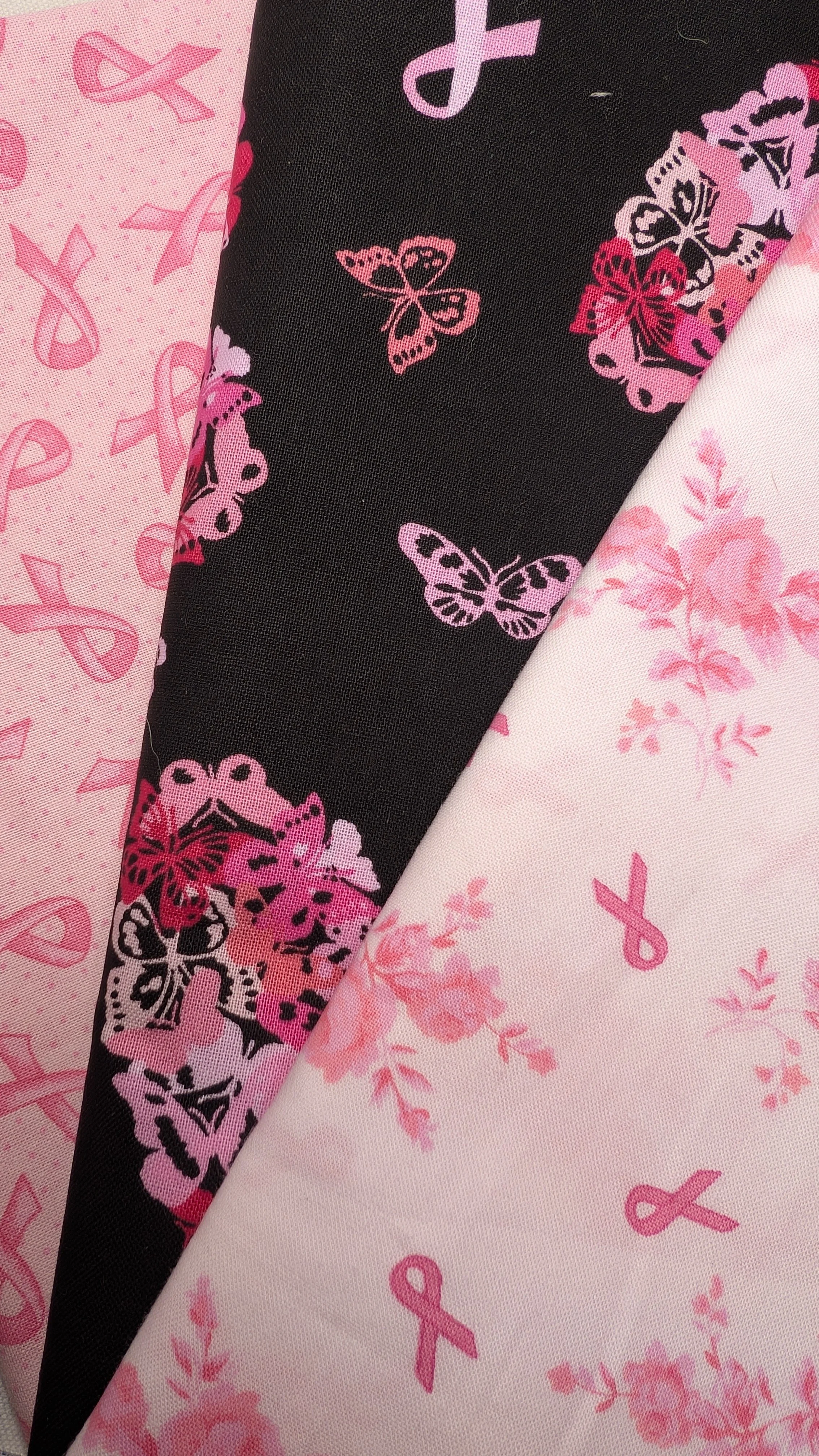 Five Pound Breast Cancer Awareness Quilter's Cotton Estate Bundle