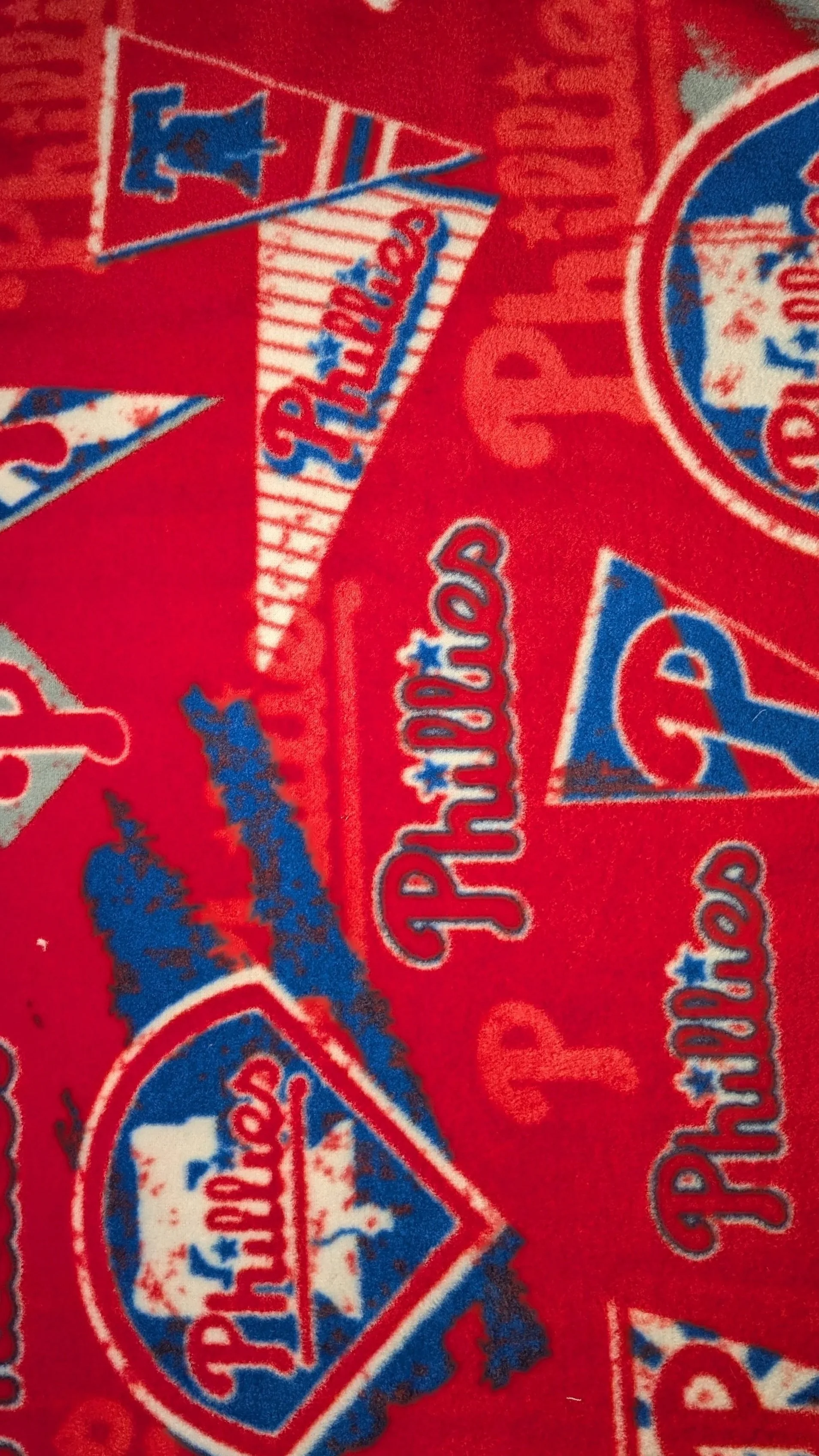 Phillies Fleece Fabric - 18in by Width