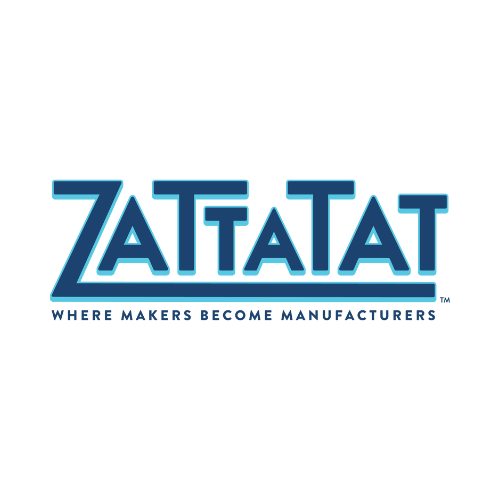 Zatatat logo with the tagline "Where Makers Become Manufacturers."
