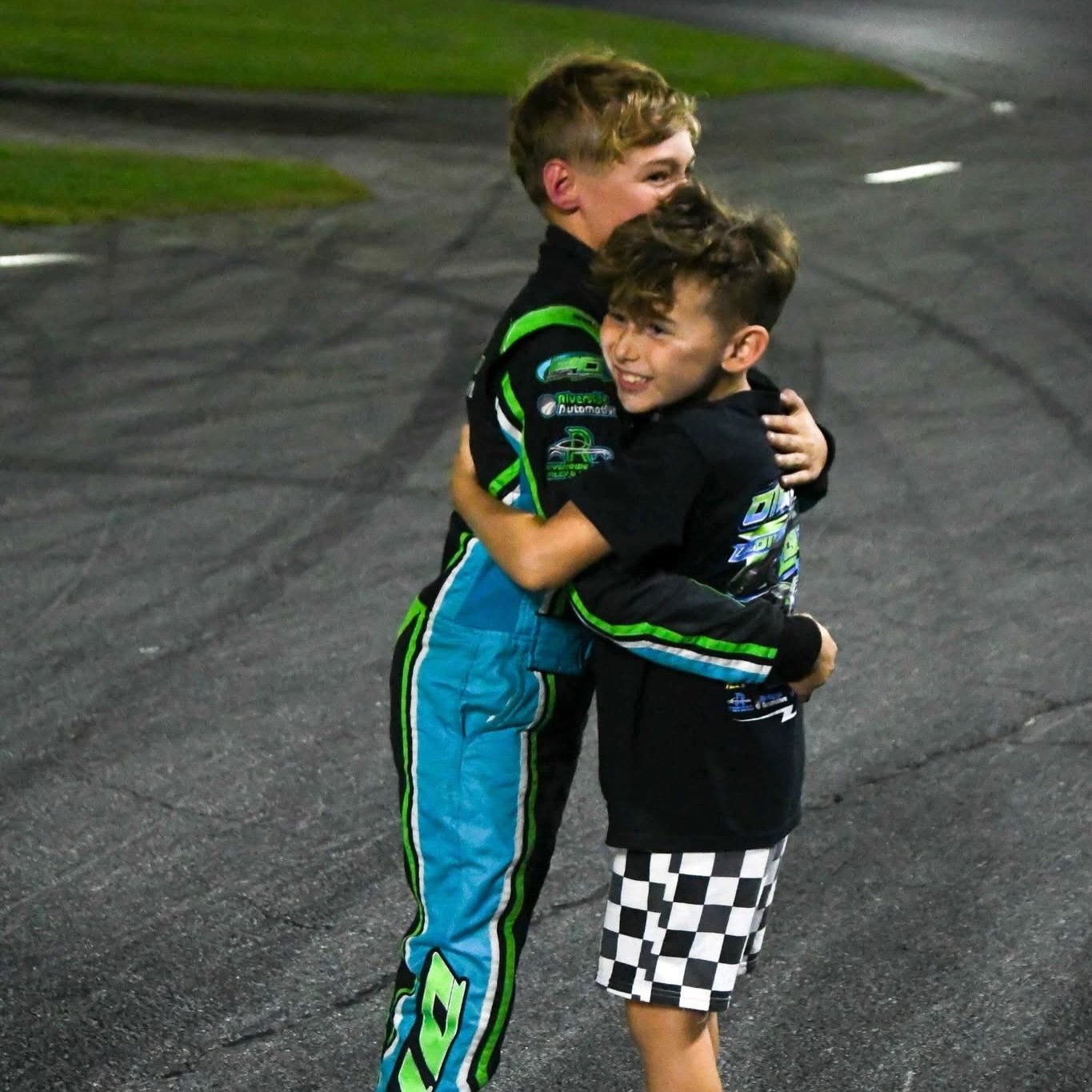 Happy #nationalsiblingday to all the amazing siblings out there! 💙 So grateful we get to watch Luka &amp; Elias chase their dreams side by side&mdash;nothing better than seeing them race together! 🏎️🏁