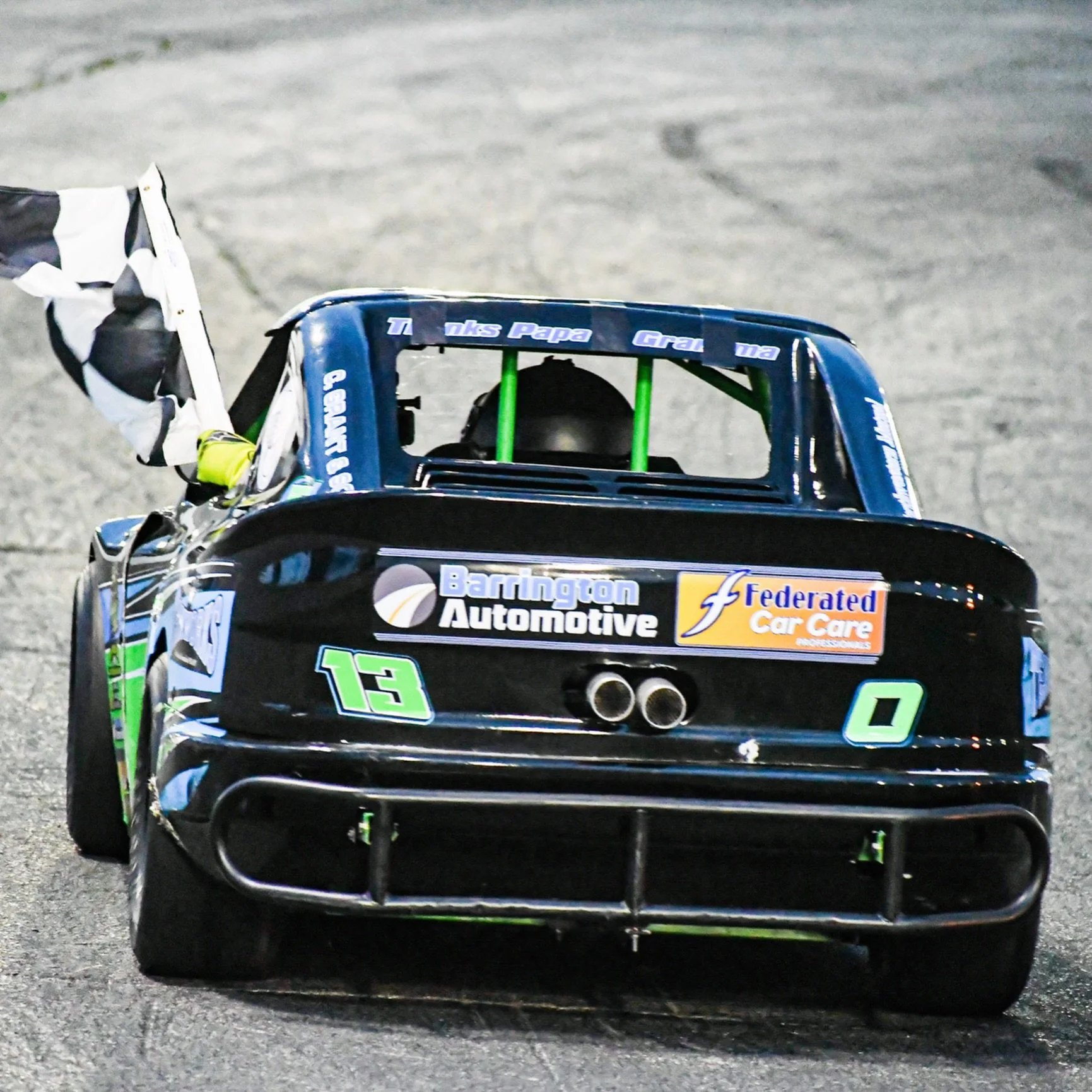Luka parks it in #VICTORYLANE again this week bringing home his 4th consecutive win and the trophy for the Outlaw&rsquo;s 2nd round of the Everett Auto Parts #TRIPLECROWN series! 🏁🏁🏁🏁 Elias brings home a top 5 finish in the Bandits 🙌🏻 (Full rec
