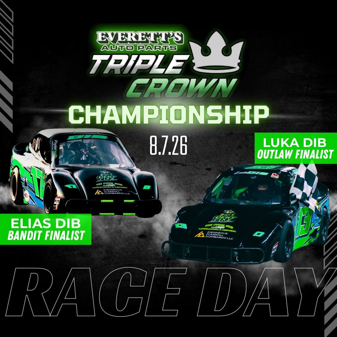 🏁👑 TRIPLE CROWN CHAMPIONSHIP NIGHT! 👑🏁
The day has come at Seekonk Speedway!  Luka swept the first two Outlaws qualifiers and is chasing the TRIPLE CROWN TITLE&hellip; plus an unbelievable 8 WINS IN A ROW! 🔥 Elias earned his spot in the Final Fo