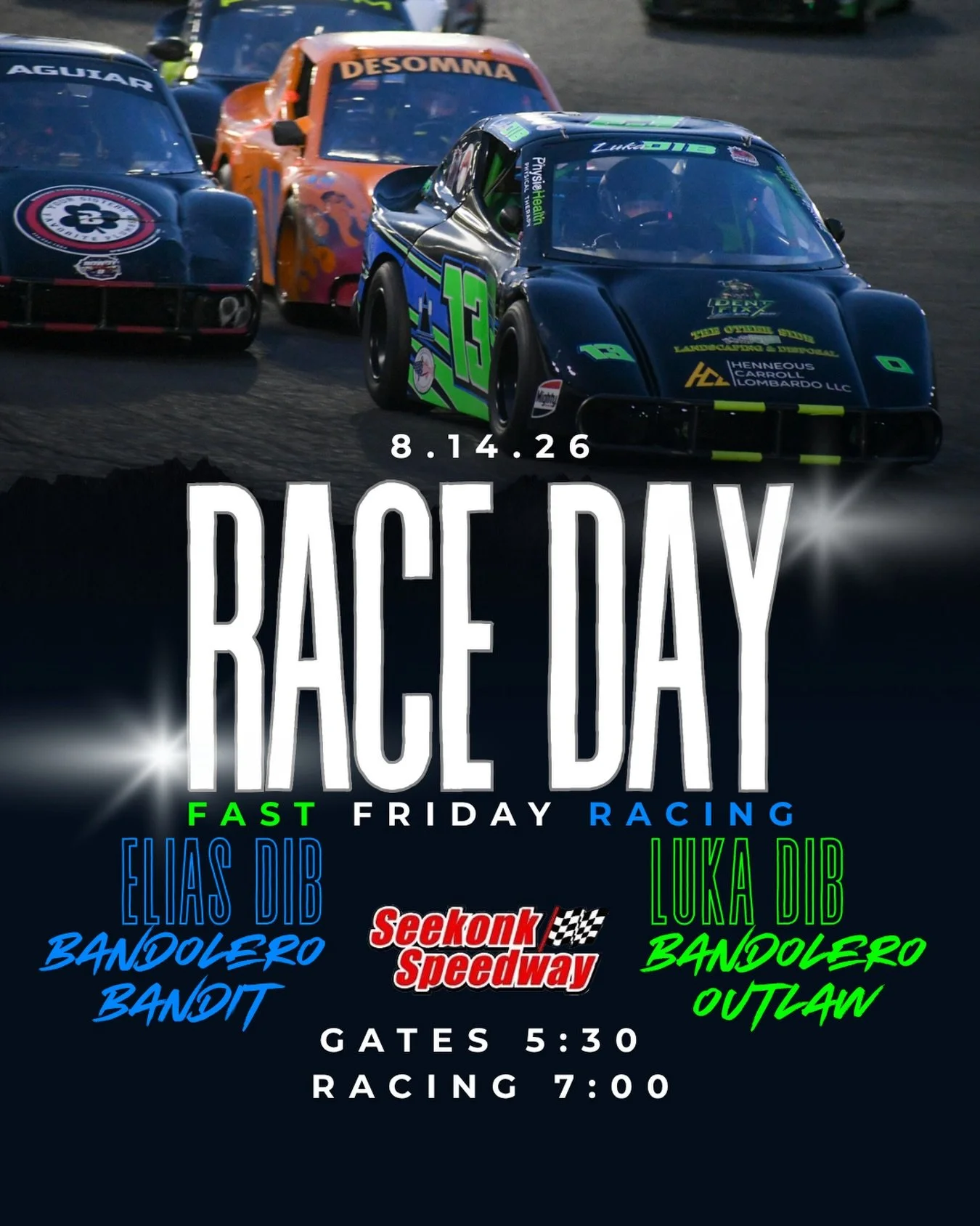 We&rsquo;re BACK at Seekonk Speedway tonight 🏁🔥 Just 2 races left in the regular season before the Sunoco Race for the Cup Playoffs!

Luka sits P1 in Outlaw points, 40 points ahead of second &mdash; and he&rsquo;s chasing an absolutely wild 9 wins 