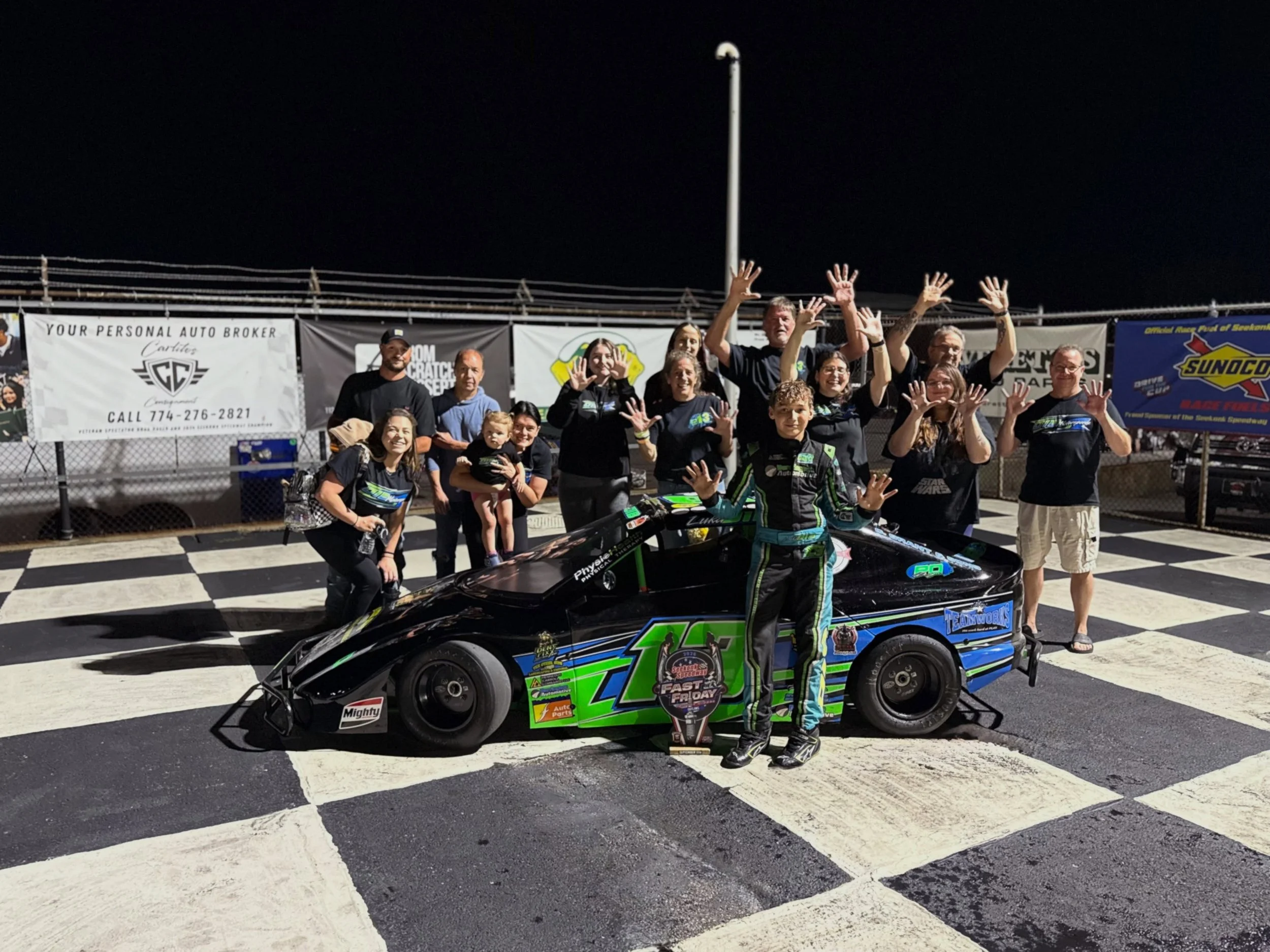 10 wins deep 🏁🩵 And the best part? Getting to celebrate #10 with so many of our favorite people in Victory Lane.

Big wins, bigger crew, best memories 🫶🏻 So grateful for everyone who&rsquo;s along for this ride, it makes moments like these that m