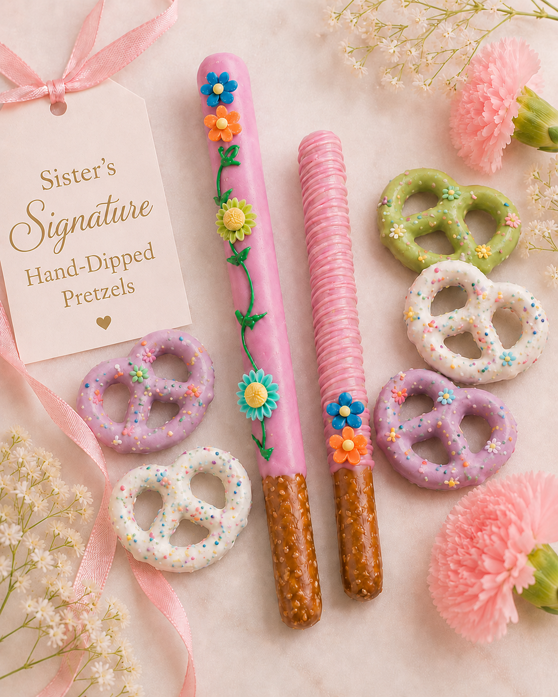 Sister's Signature Hand-Dipped Pretzels