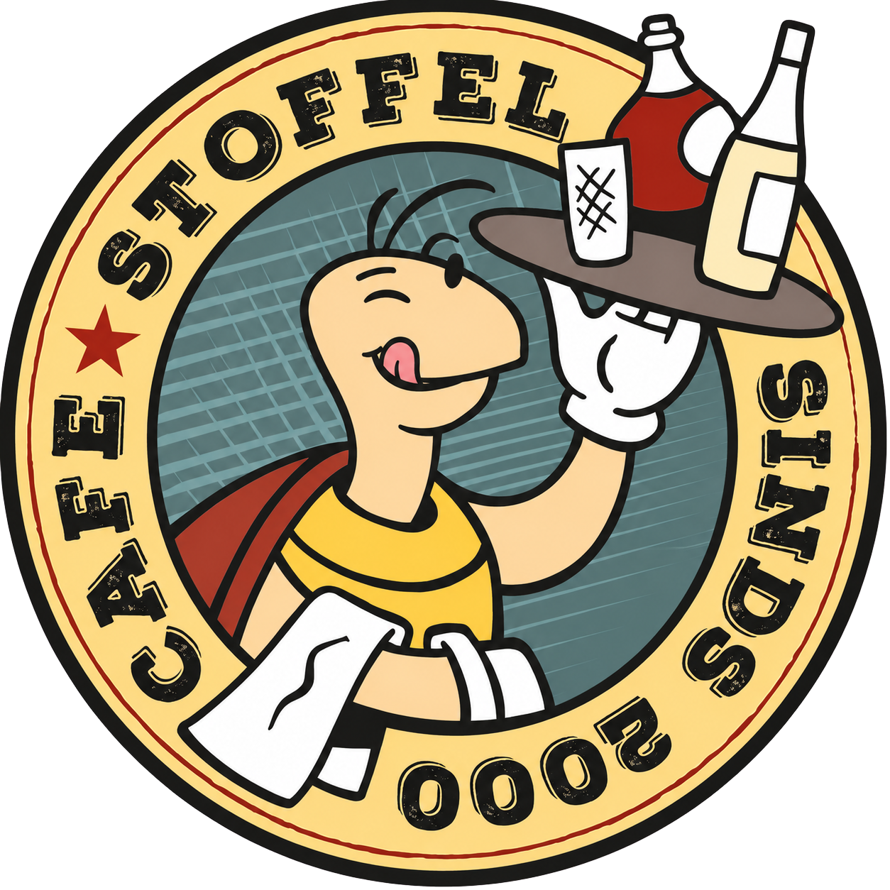 De mascotte van Café Stoffel in Tilburg.