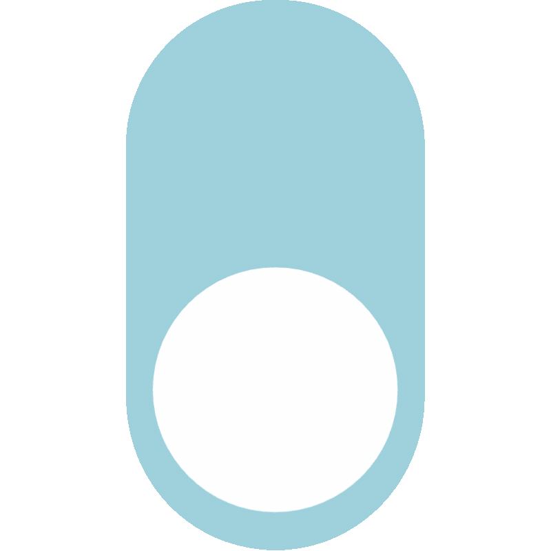 Illustration minimaliste d'un bouton de lecture de forme ovale avec un cercle blanc au centre, sur un fond violet