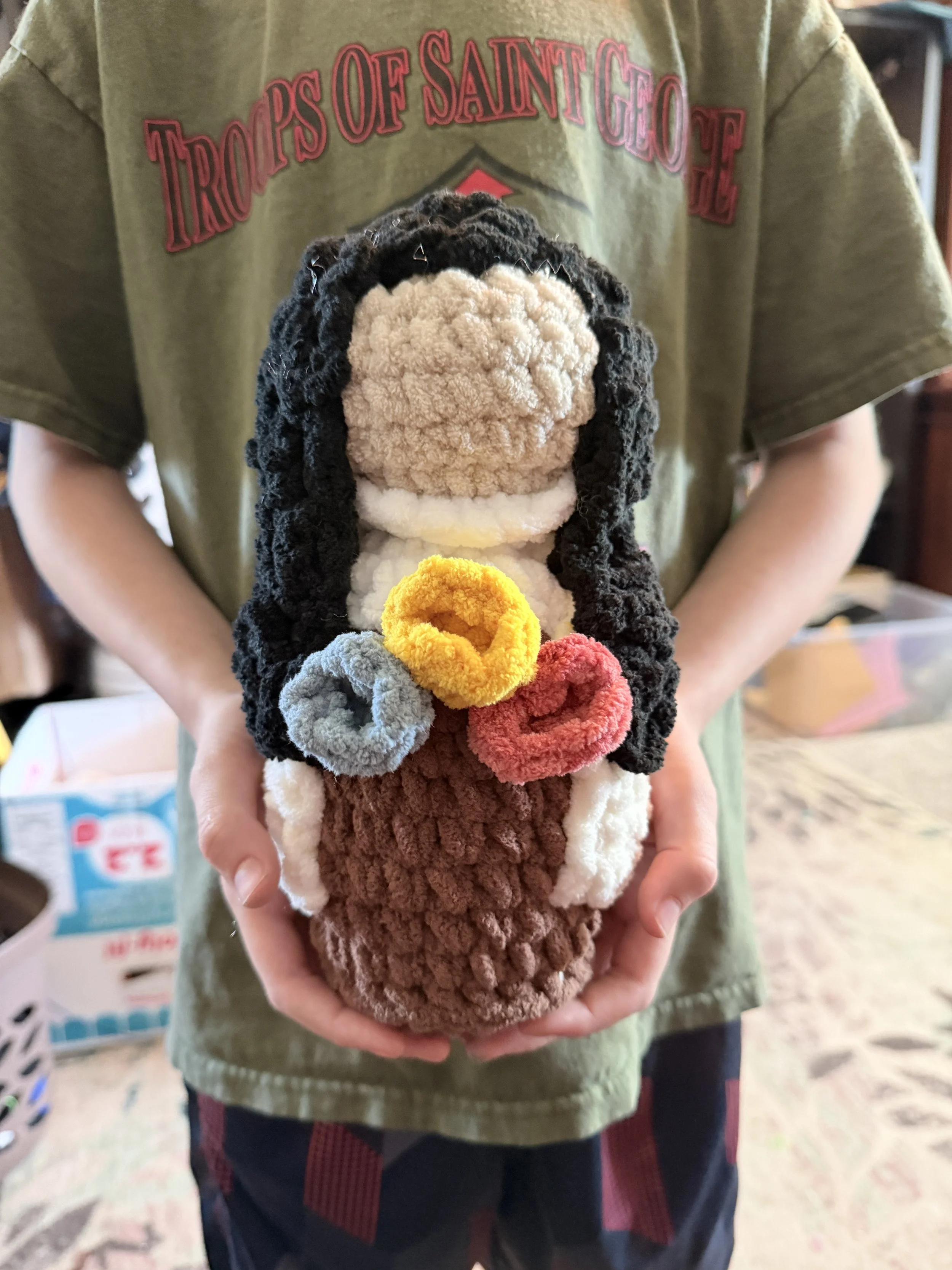 St. Therese the Little Flower: My own design - pattern coming soon