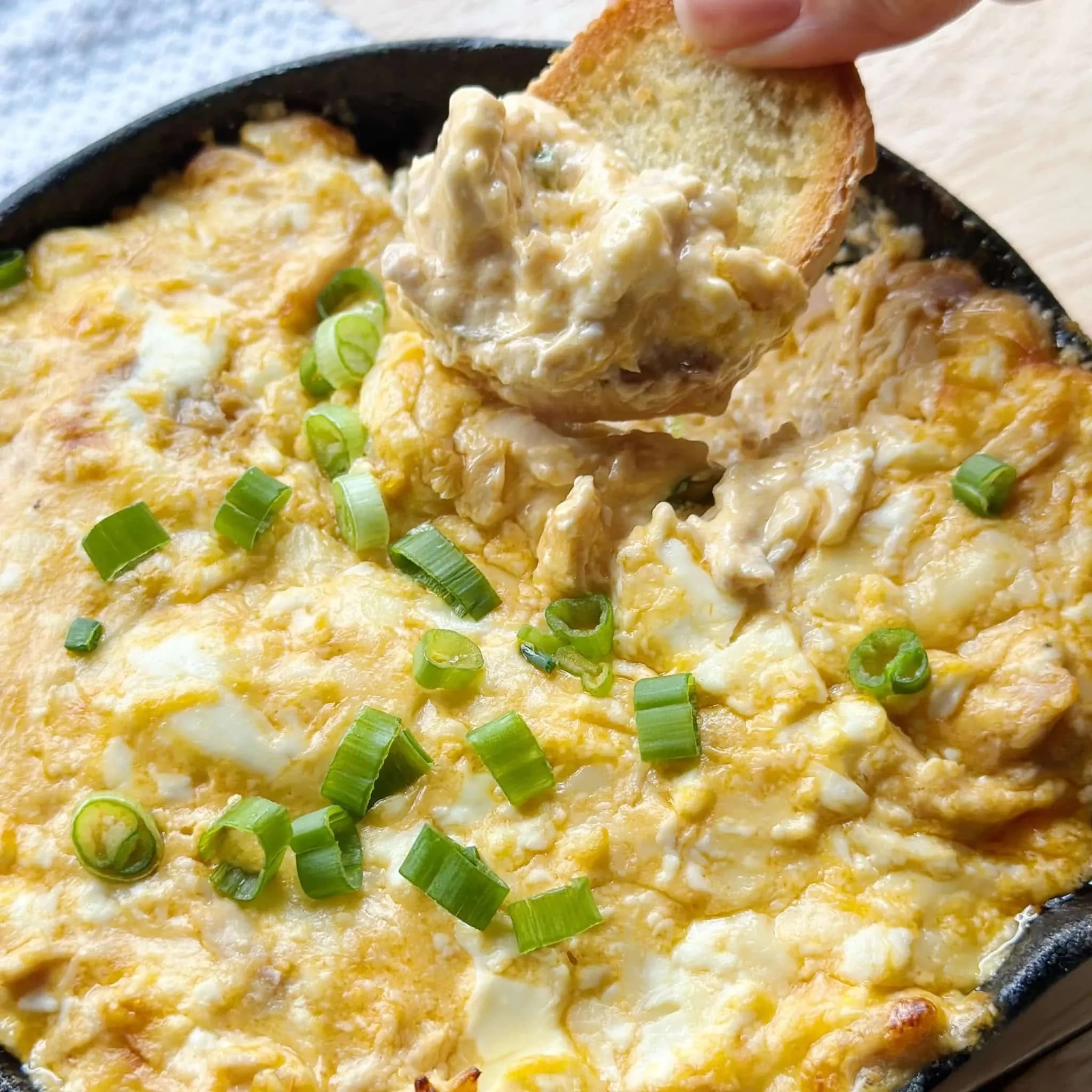 Skillet Buffalo Chicken Dip