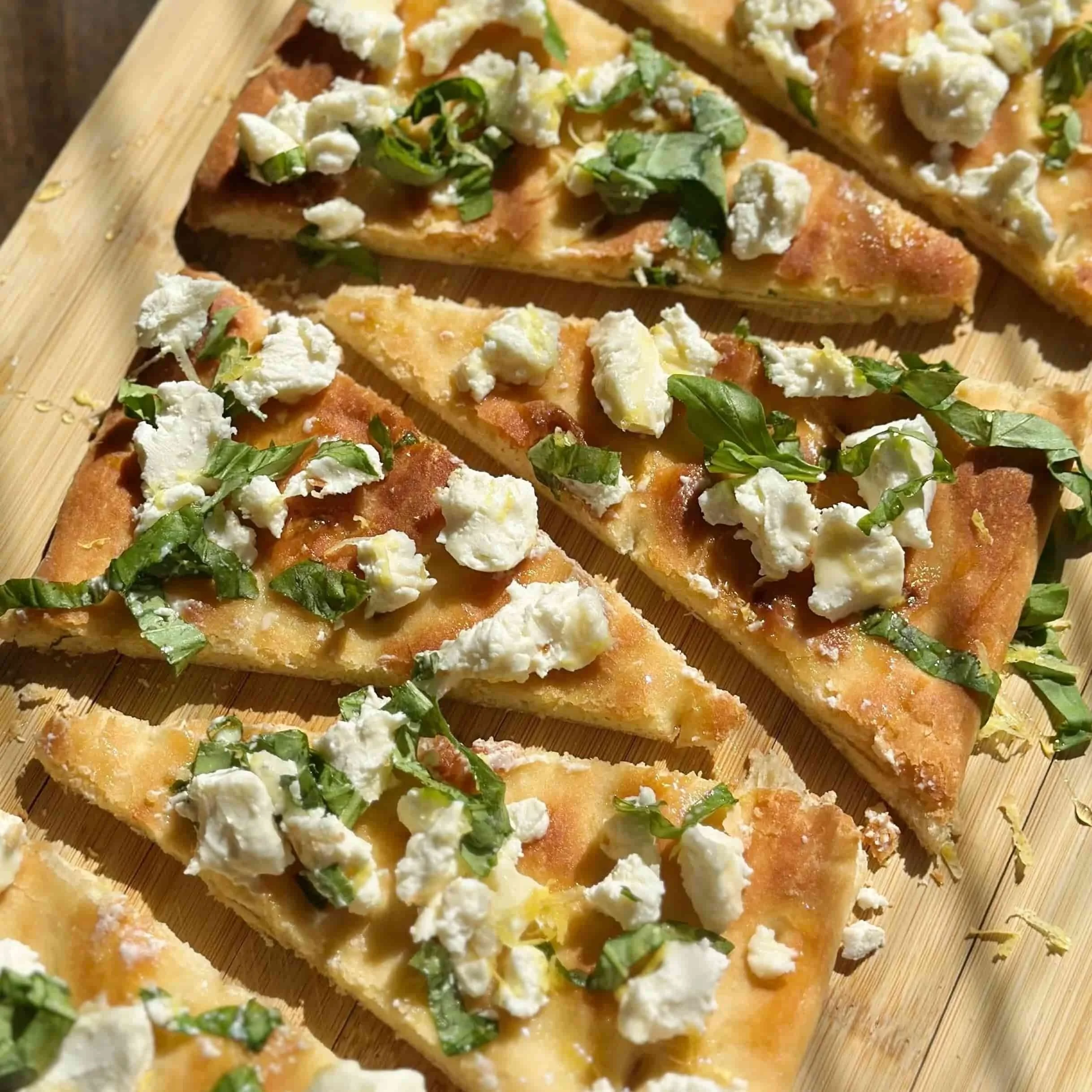 Honey Goat Cheese Flatbread